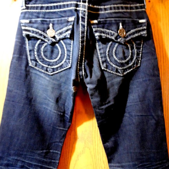 BIG STAR Jeans The Buckle Sophie 25L Low Boot Designer Denim Dark wash (30x33) - Picture 3 of 11